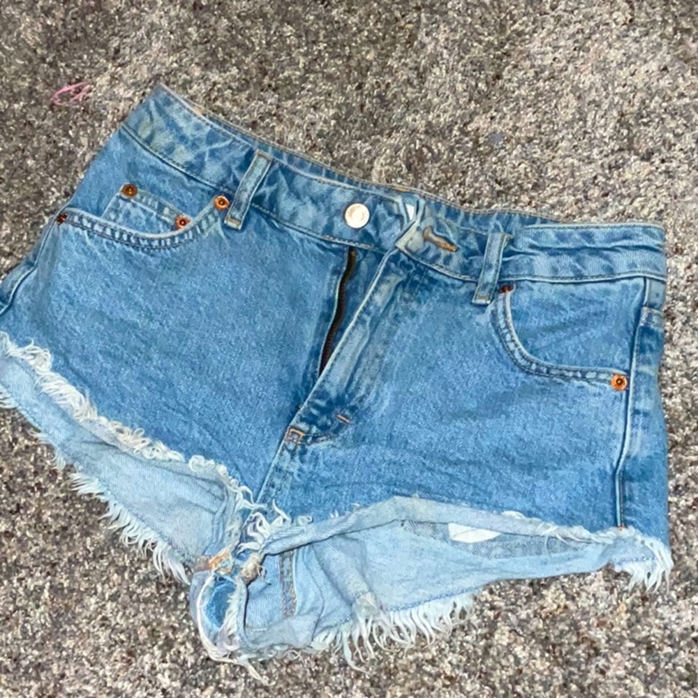 Top shop Jean shorts -more on high rise side
